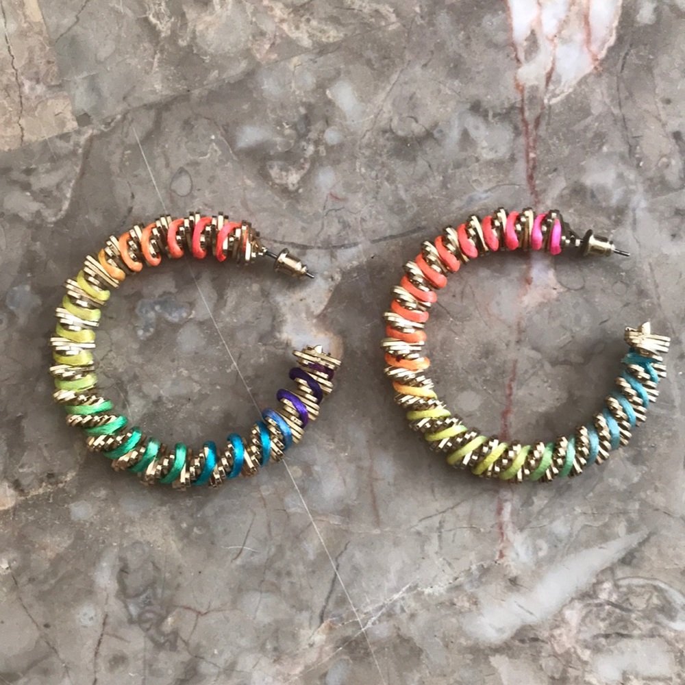 Rainbow & Gold Earrings